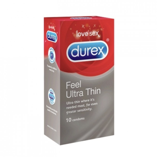 Durex Feel Ultra Thin Kondomer (10 stk)