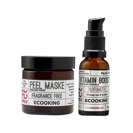 Ecooking Peel Maske & Vitamin Boost Serum Gaveæske