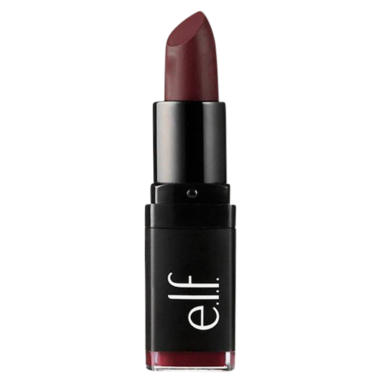 elf makeup velvet matte lipstick deep burgundy 4.1 g.