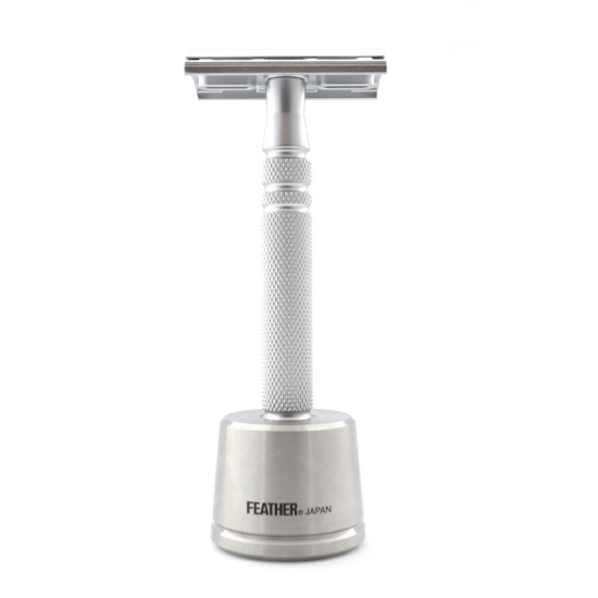 Feather Luxury Safety Razor (med Stand)
