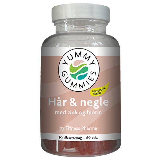 Fitness Pharma Yummy Gummies Hår og Negle (60 stk)