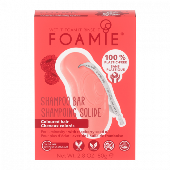Foamie Shampoo Bar Raspberry Seed Oil For Colored Hair (1 stk)
