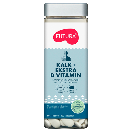 Futura Kalk + Ekstra D-Vitamin (300 stk)