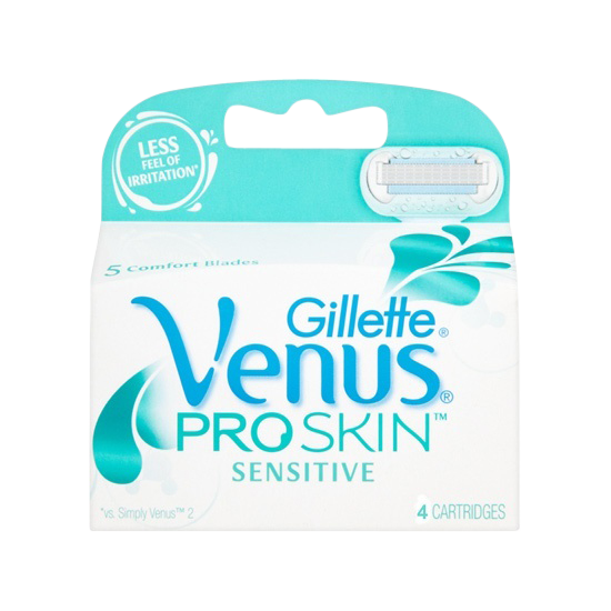 gillette venus pro skin sensitive blades 4 stk