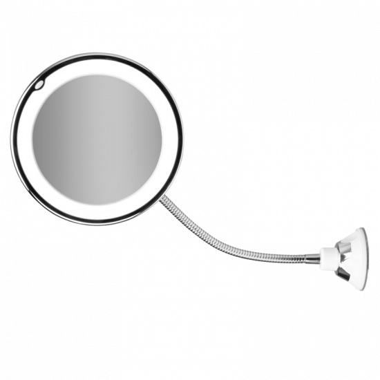 Gillian Jones Adjustable LED Suction Mirror X10 silver Dia. 17 cm