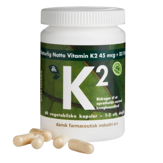 Grønne Vitaminer K2-vitamin 45 mcg 60 kapsler