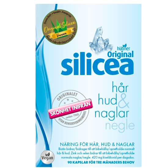 Hübner Original Silicea hud, hår & negle (90 kap)