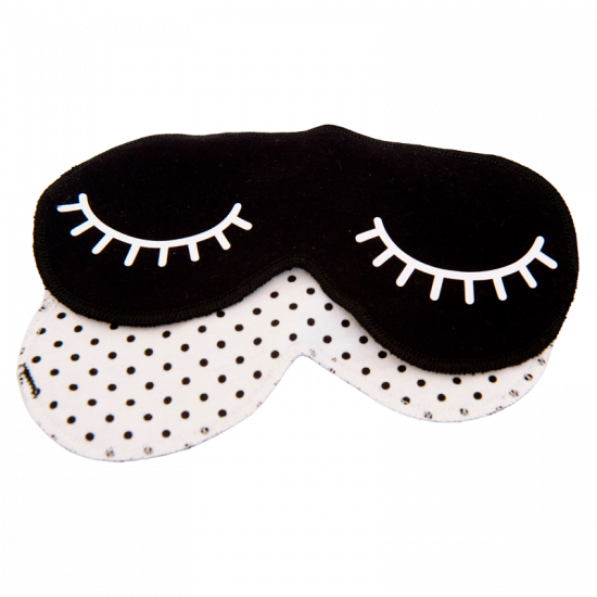 ImseVimse Sleep Mask - Black Dots (1 stk)