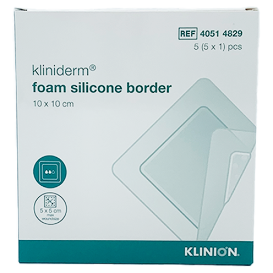 Kliniderm Foam Silikone Lite 10x10 cm (5 stk)