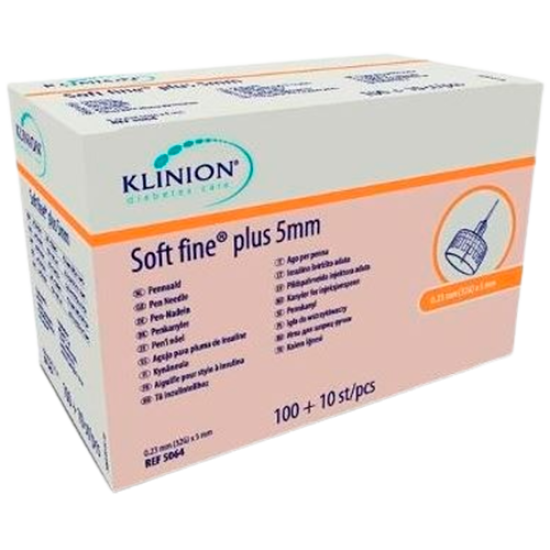Klinion Soft Fine Plus Penkanyle 5 x 0,23mm (110 stk)