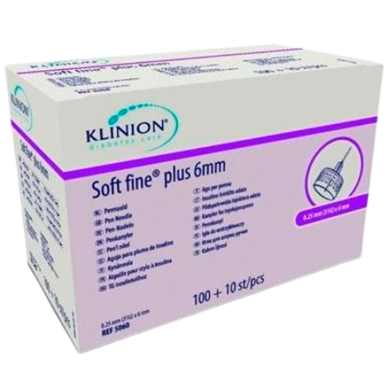 Klinion Soft Fine Plus Penkanyle 6 x 0,25mm (110 stk)