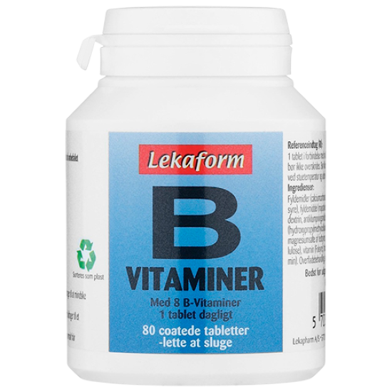 Lekaform B-Vitaminer (80 tabl)