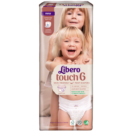 Libero Touch Pant Ble Str. 6 (30 stk)