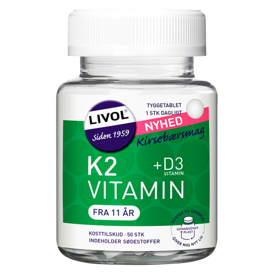 Livol K2 Vitamin (50 tyggetab)