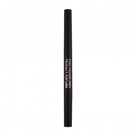 Makeup Revolution Duo Brow Pencil Dark Brown 15 g.