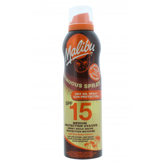 Malibu Continuous Dry Oil Spray SPF 15 (175 ml)