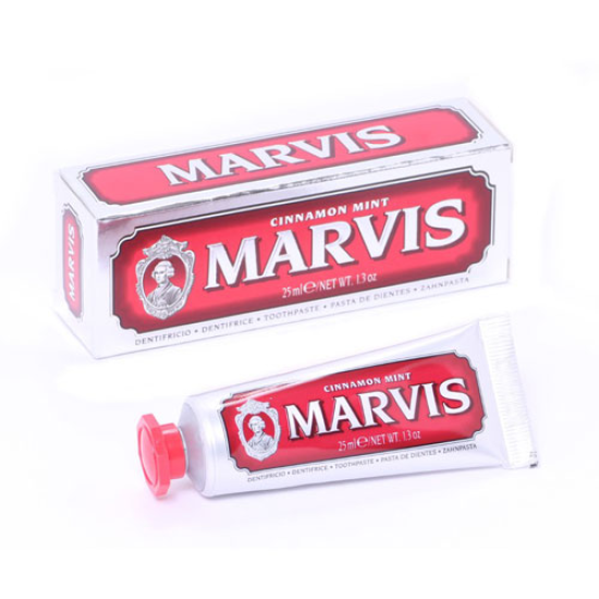 Marvis Tandpasta Cinnamon Mint - Rejsestørrelse (25 ml)