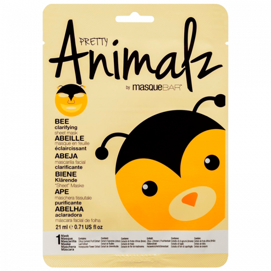 MasqueBar Animalz Bee Sheet Mask (1 stk)