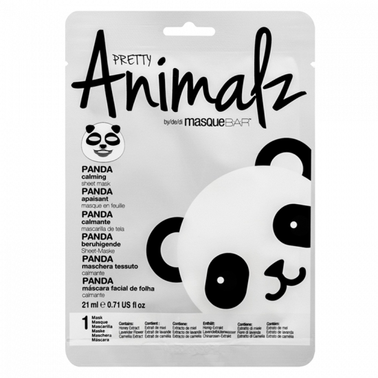 MasqueBar Animalz Panda Sheet Mask (1 stk)
