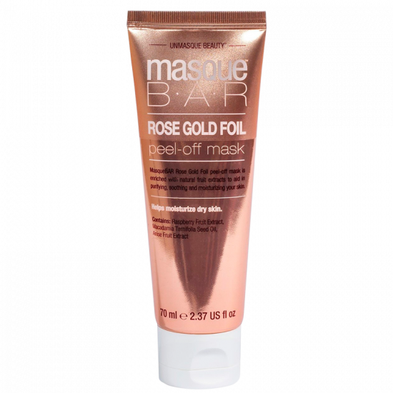 MasqueBar Foil Masque Rose Gold Peel-Off Mask Tube (70 ml)