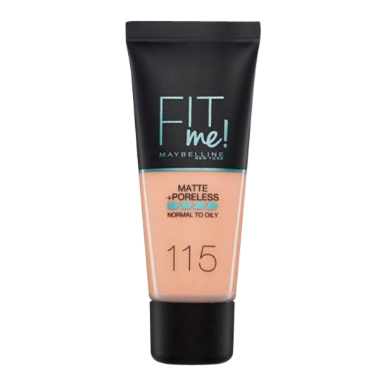 maybelline fit me! matte and poreless foundation 115 ivory 30 ml.