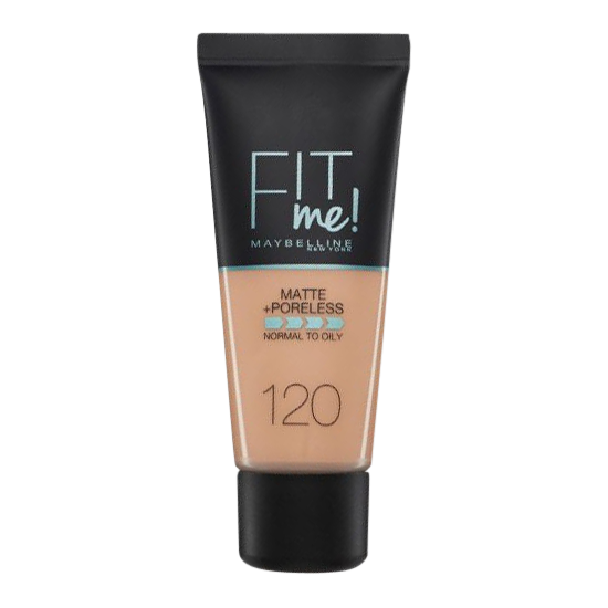 maybelline fit me! matte and poreless foundation 120 classic ivory 30 ml.