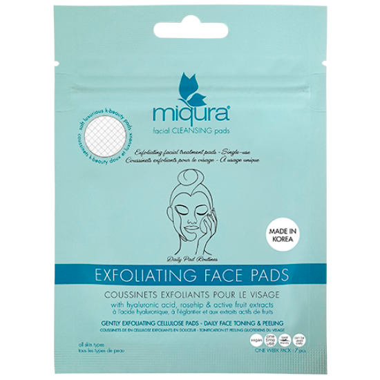 Miqura Care Exfoliating Face Pads (7 stk)