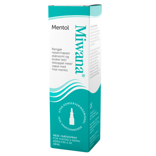 Miwana Næsespray Mentol (30 ml)