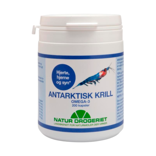 Natur Drogeriet Antarktisk Krill Omega-3 olie 500 mg (200 kapsler)