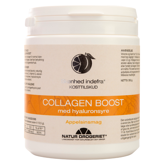 Natur Drogeriet Collagen-Boost M. Hyaluronsyre Appelsinsmag (350 g)