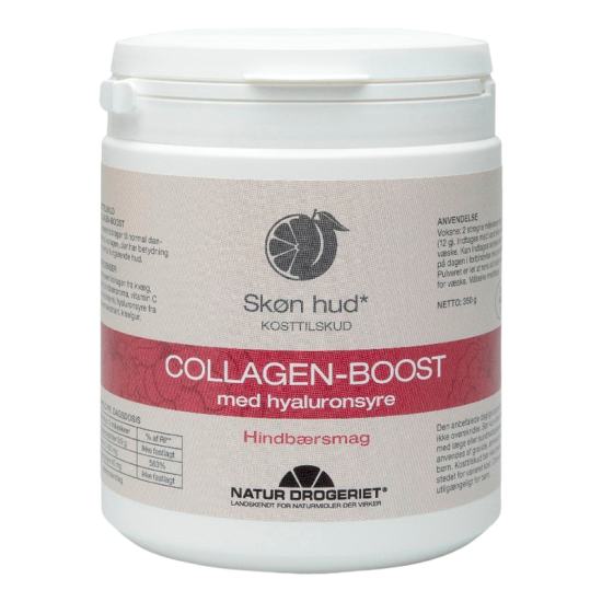Natur Drogeriet Collagen-Boost M. Hyaluronsyre Hindbærsmag (350 g)