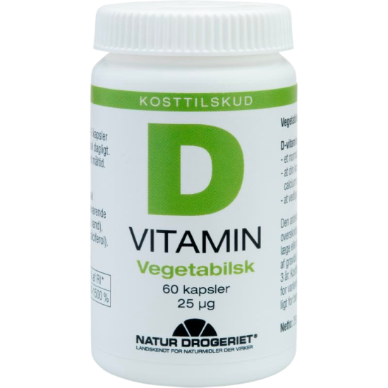 Natur Drogeriet D3 vitamin veg. 60 stk.