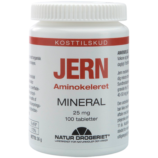 Natur Drogeriet Jern Complex 25 mg (100 tabletter)