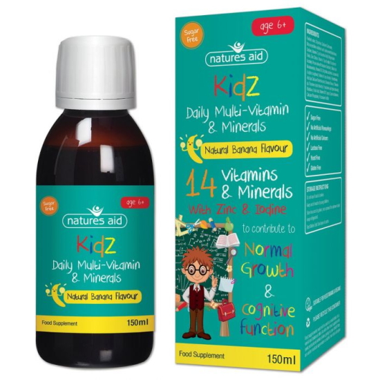 Natures Aid Kidz Multi-Vitamin & Minerals (150 ml)