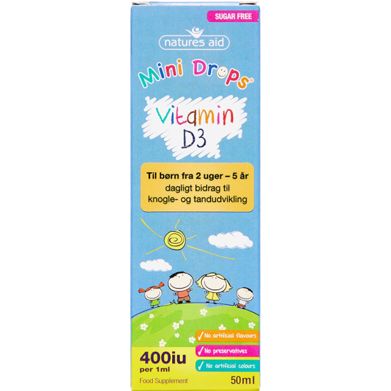 Natures Aid Mini Drops Vitamin D3 (50 ml)