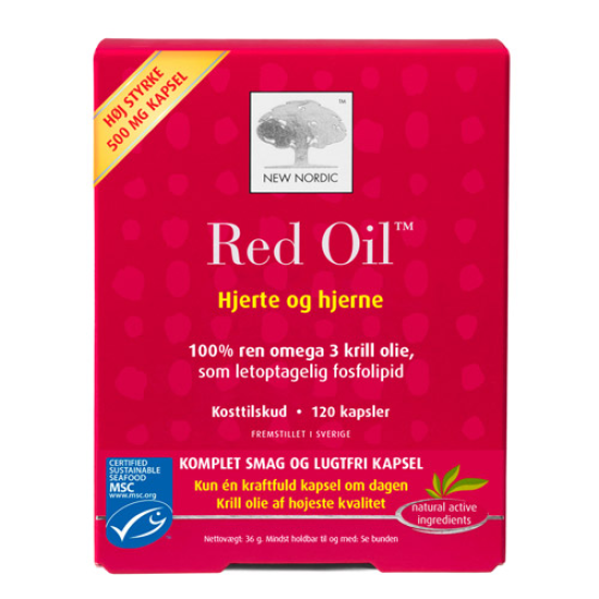 New Nordic Red Oil - Krill Olie (120 kap)