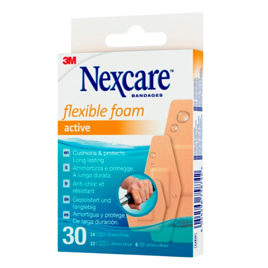 Nexcare Active Flexible Skumplastre (30 stk)