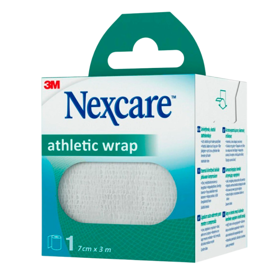 Nexcare Athletic Wrap Hvid - 7 cm x 3 m (1 stk)