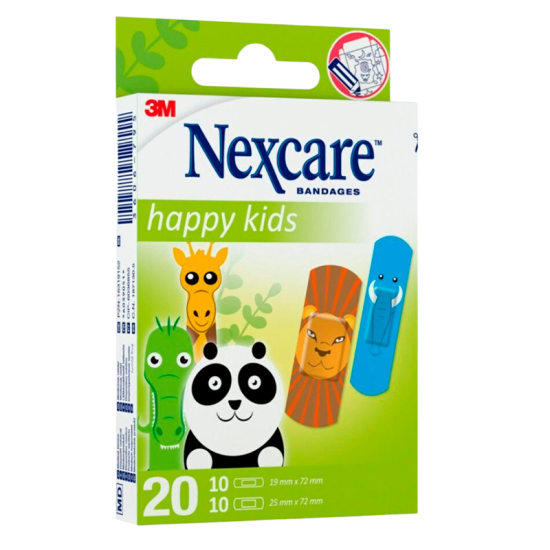 Nexcare Happy Kids Dyre Plastre (20 stk)