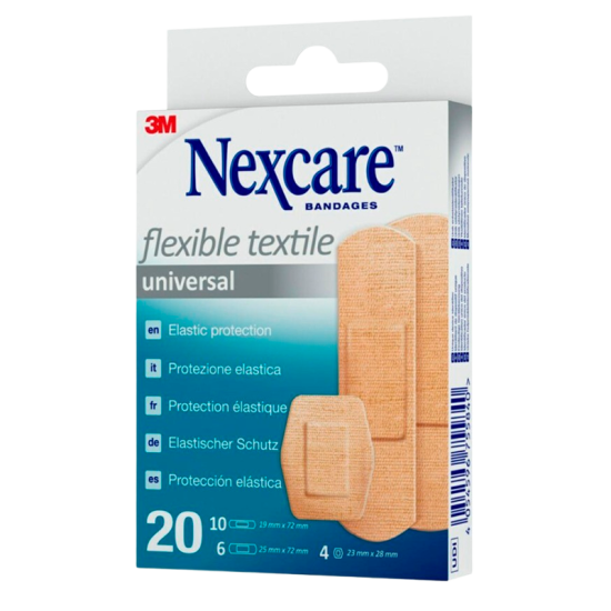 Nexcare Universal Flexible Tekstilplastre (20 stk)