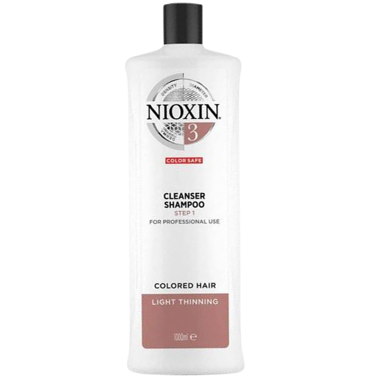 nioxin cleanser shampoo system 3 1000 ml.