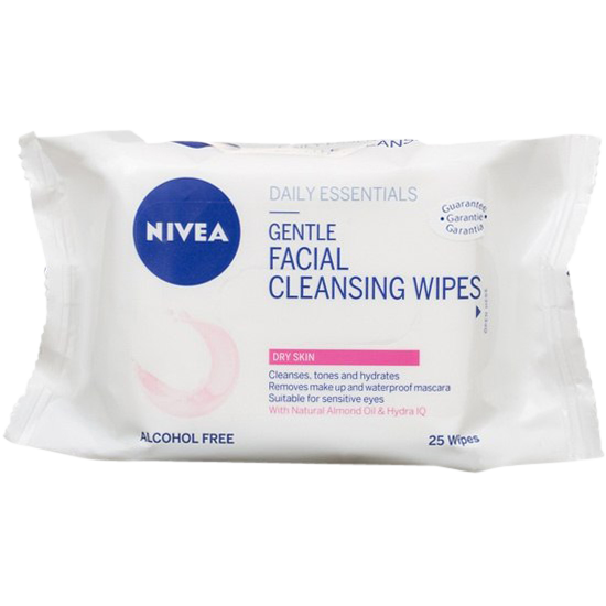 nivea gentle facial cleansing wipes 25 stk