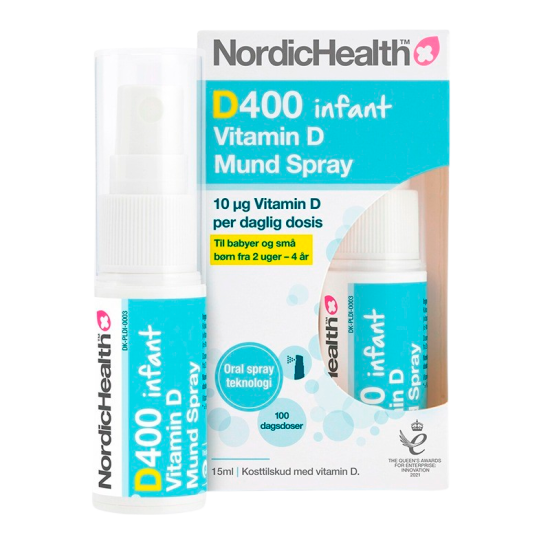 NordicHealth DLUX D3-vitaminspray småbørn/spædbørn (15 ml)