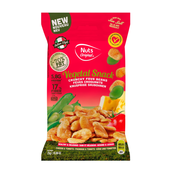 Nuts Original Crunchy Fava Beans - Cheese & Tomato 25 g.