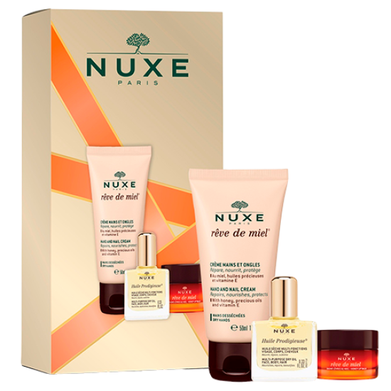Nuxe Handcream, Oil & Lipbalm Gift Set (1 sæt)