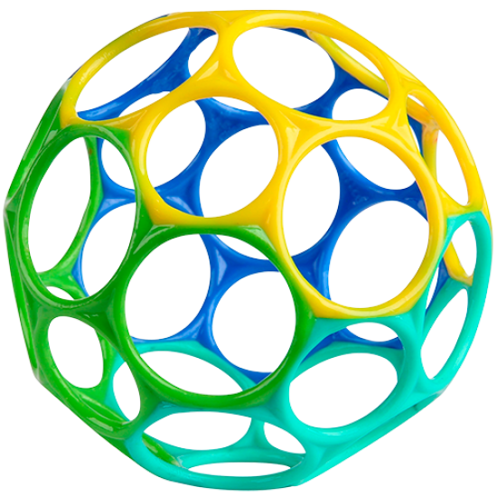 Oball Classic Bold Blå/Grøn/Gul (1 stk)