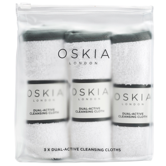 Oskia Dual Active Cleansing Cloths (3 stk)