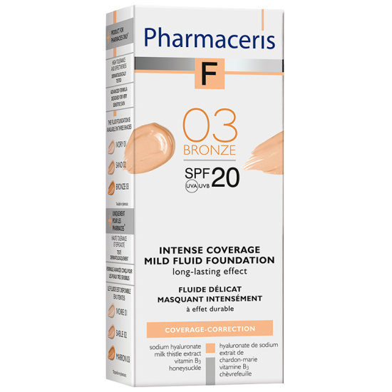 Pharmaceris F - Intensivt Dækkende Foundation SPF 20 Bronze 03 (30 ml)