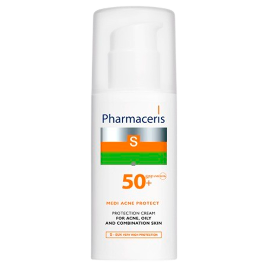 Pharmaceris S Medi Acne Protect Protective Cream For Acne, Oily & Combination Skin SPF 50+ (50 ml)