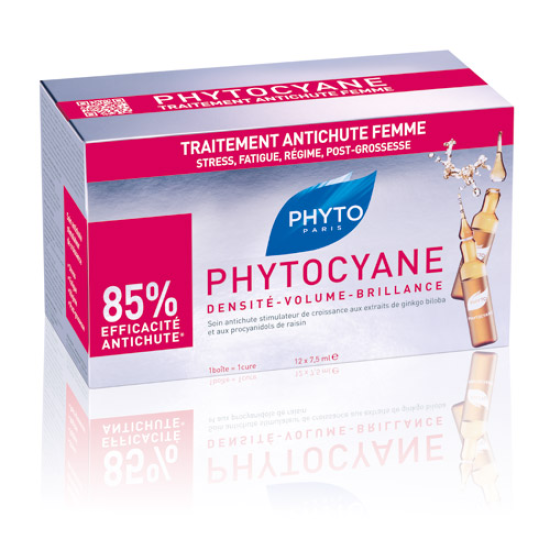 Phyto Serum Hårpleje Phytocyane 12x 7,5 ml (90 ml)